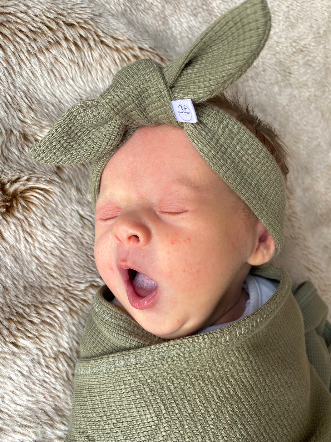 OLIVE - Jersey Waffle Swaddle